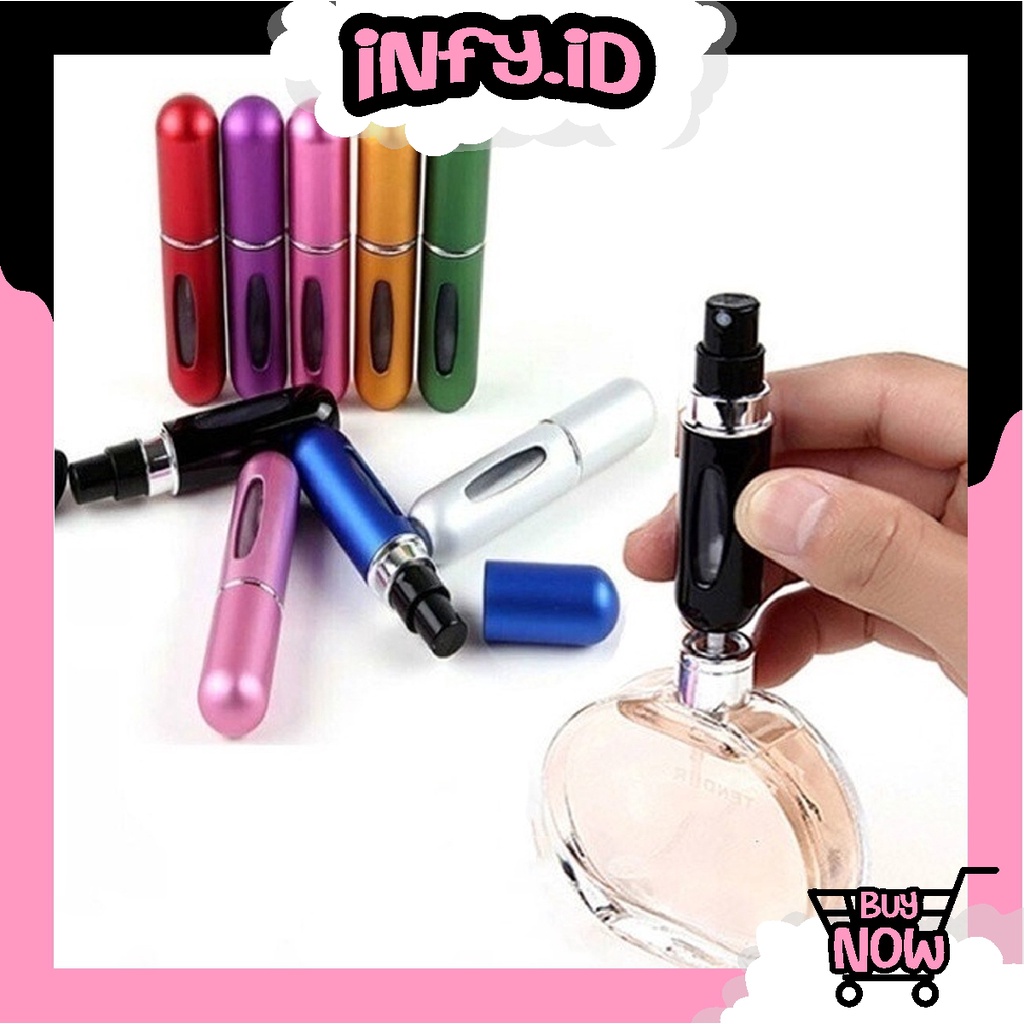 INFY - R607 [5 ml] BOotol Parfum Refill Travel Spray Transparan Mini Ukuran 5ml / Parfume Atomizer Portable