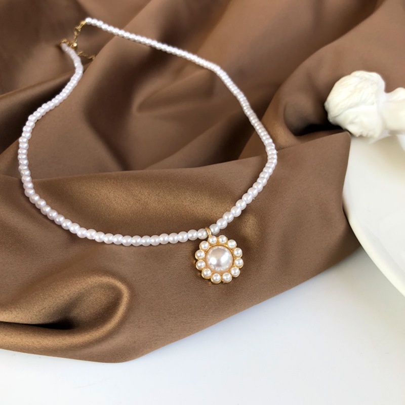 Korean Fashion Simple Pearl Ladies Clavicle Chain Necklace For Girlfriend The Best Factory Wholesale In Stock