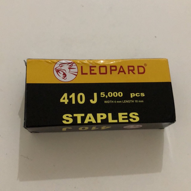 

Leopard refill staples 4mm 10mm bentuk U