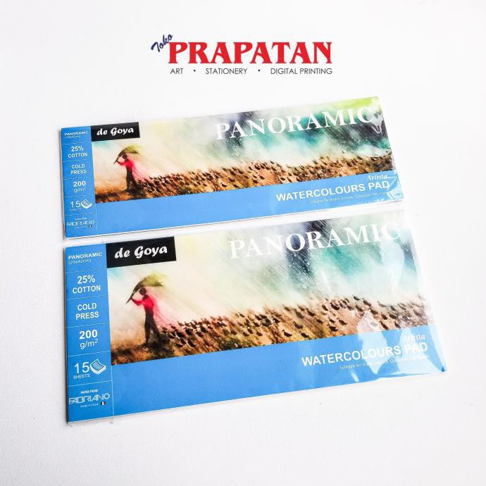 

Aman De Goya Panoramic Watercolor Pad 200Gsm 15 Lembar - 15X42Cm Terbatas