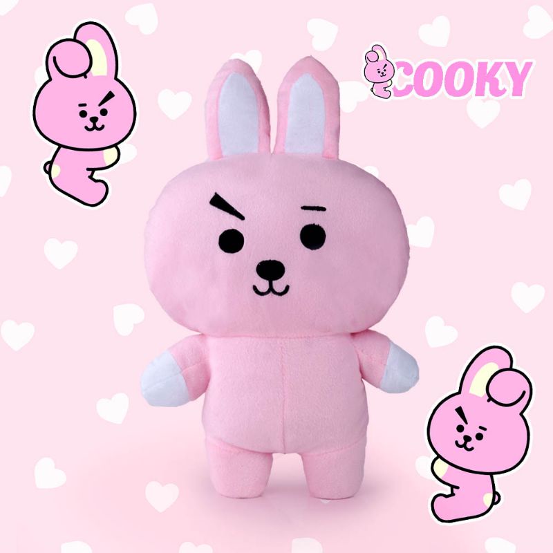 Boneka BTS Series Pink Berlabel SNI Bahan Premium | Boneka Cantik Lucu Lembut Ditangan Bahan Velboa Berkualitas