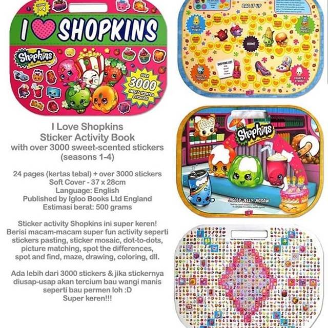 

I love shopkins sticker book