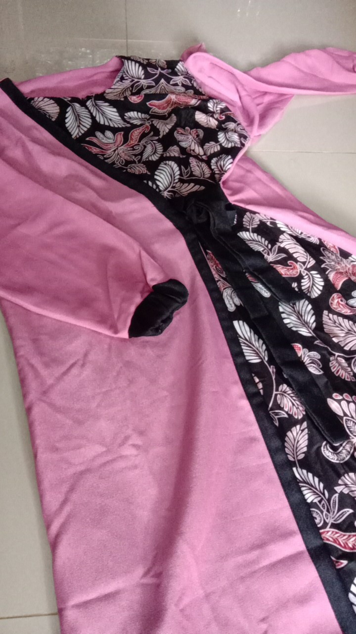 (real Pic) Wou Batik Couple Ashanti Gamis Sarimbit Syari Muslimah Remaja Moscrepe Katun Prima