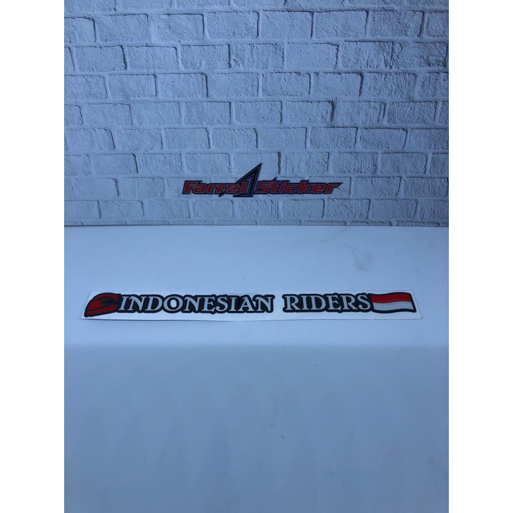 stiker HELM sticker INDONESIAN RIDERS