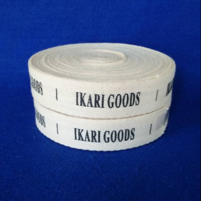 

Label Twilltape/Katun ukuran 2,5 cm