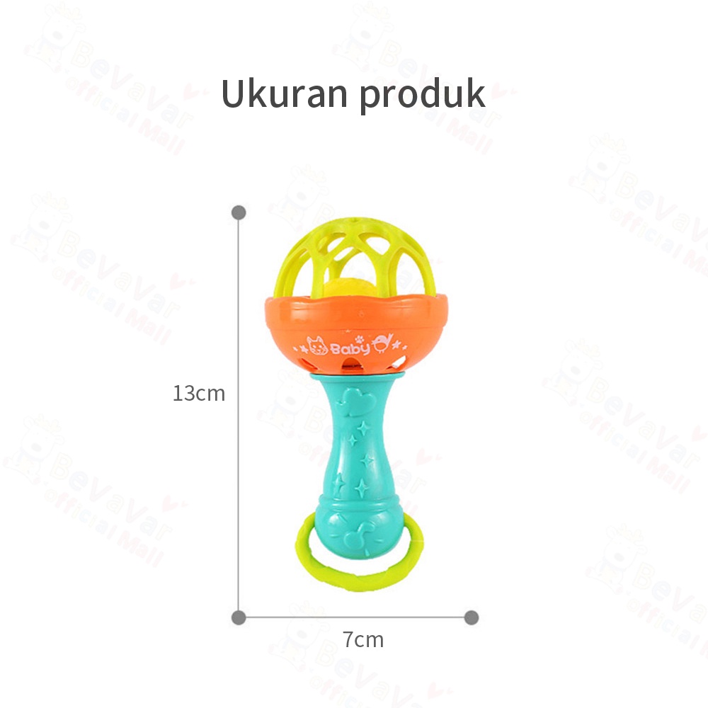 BEVAVAR Mainan Rattle Stick Bayi Mainan Kerincingan Bayi Bpa Free