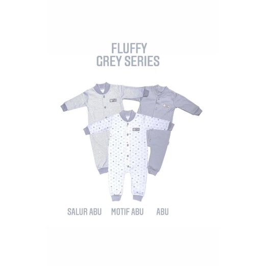 Fluffy Baju Kodok Jumper Bayi Size 0-3 Bulan @3