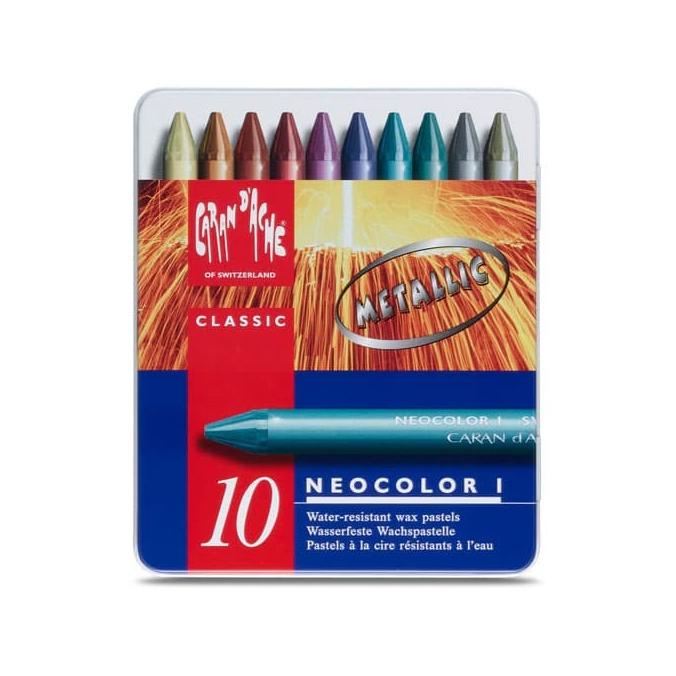 

CRAYON CARANDACHE NEOCOLOR I 10W METALIC ---READY---