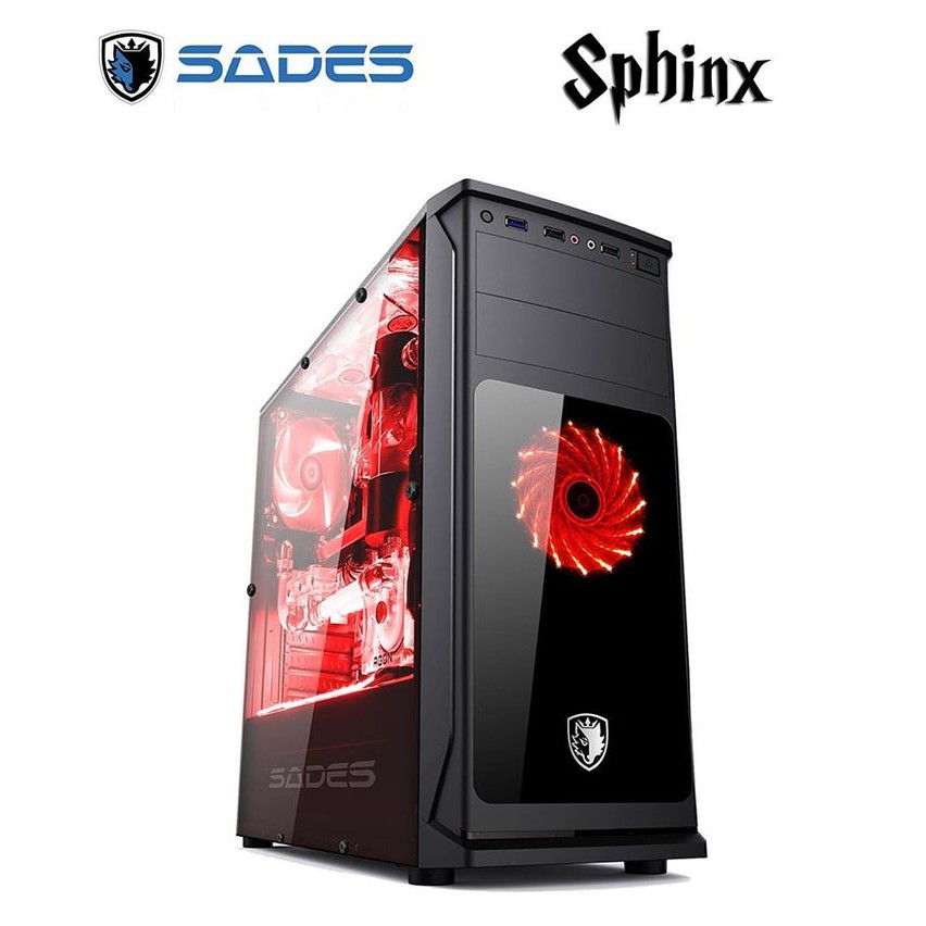 Casing Sades Sphinx Gaming - Tanpa Power Supply