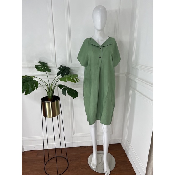 DASTER PENDEK SEBETIS RAYON MOTIF KEKINIAN VIRAL DASTER DEWASA PAKAIAN WANITA KEKINIAN LUCU-lawn green