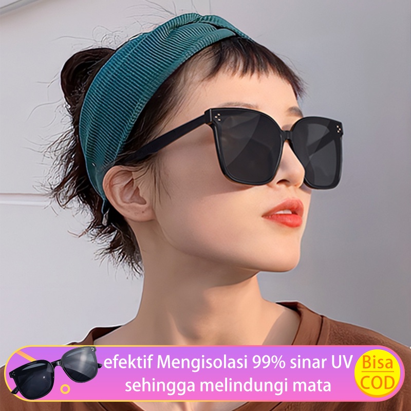 COD Kacamata cwek gaya korean style import gaya terbaru Kacamata hitam wanita ootd anti UV silau Kac