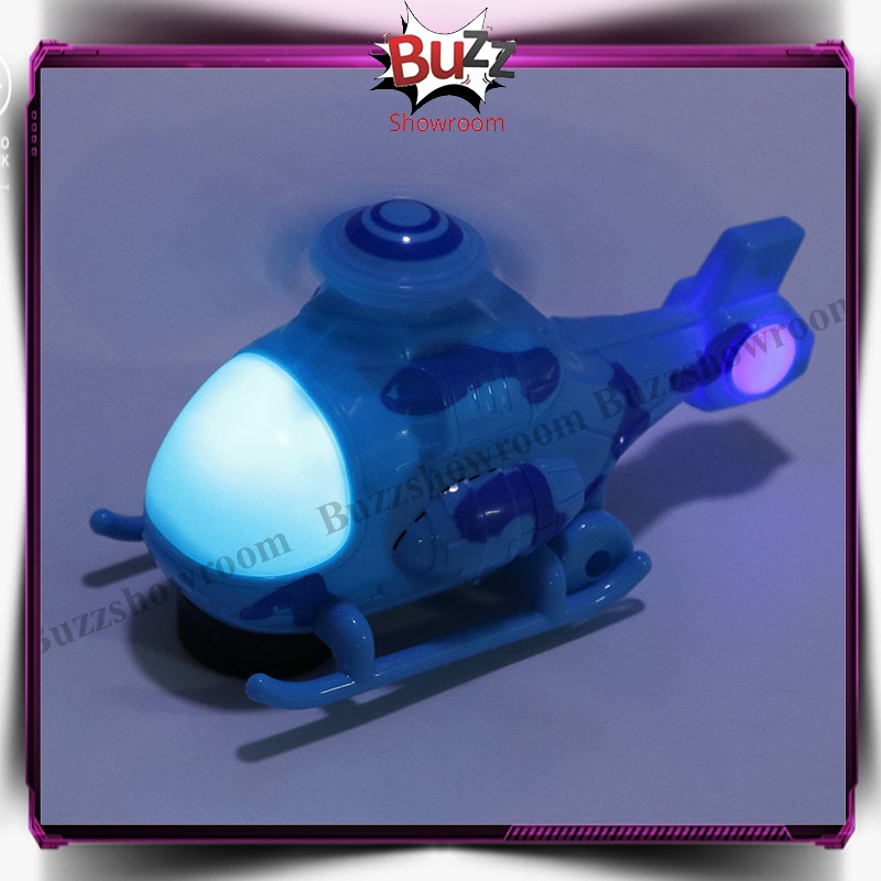 Attack Helicopter Mainan Robot dengan Musik Lampu
