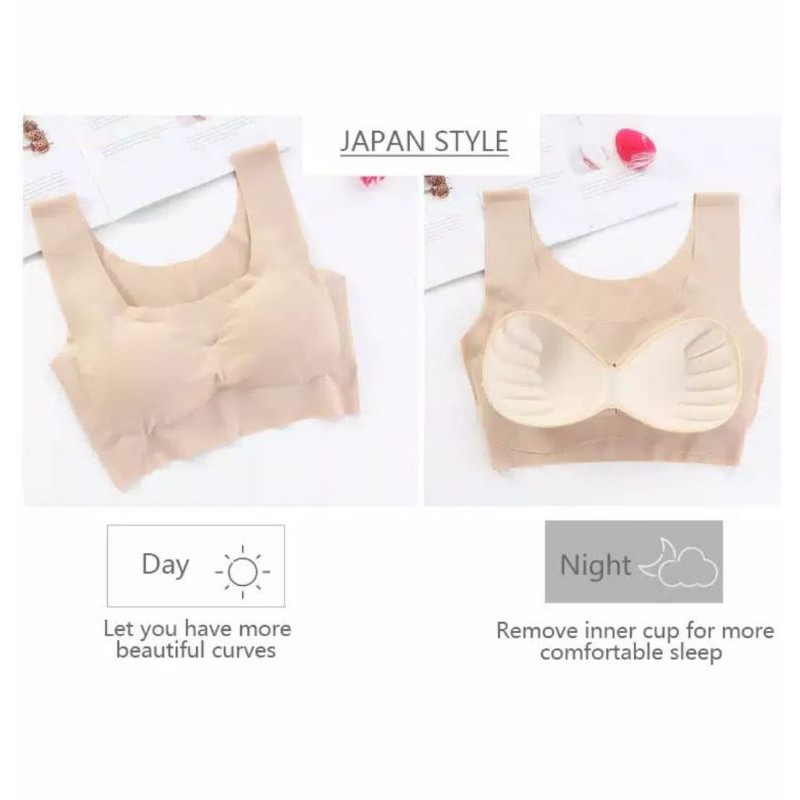 ZERO FEEL SEAMLESS PUSH UP BRA BH TANPA KAWAT JAPAN STYLE