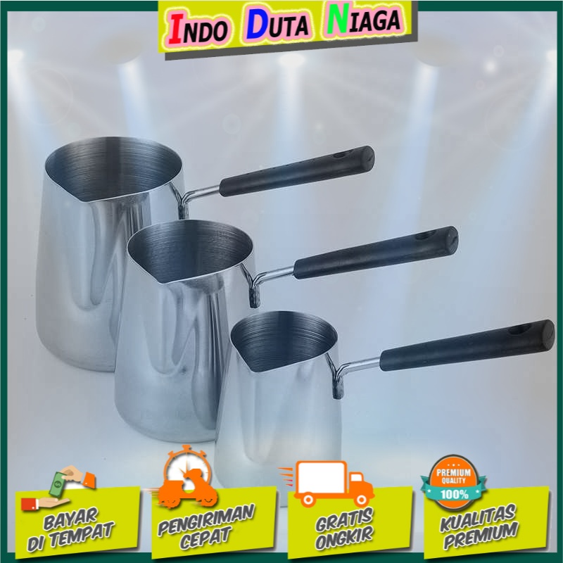 DROHOEY Gelas Kopi Espresso Latte Long Handle Stainless Steel - S07