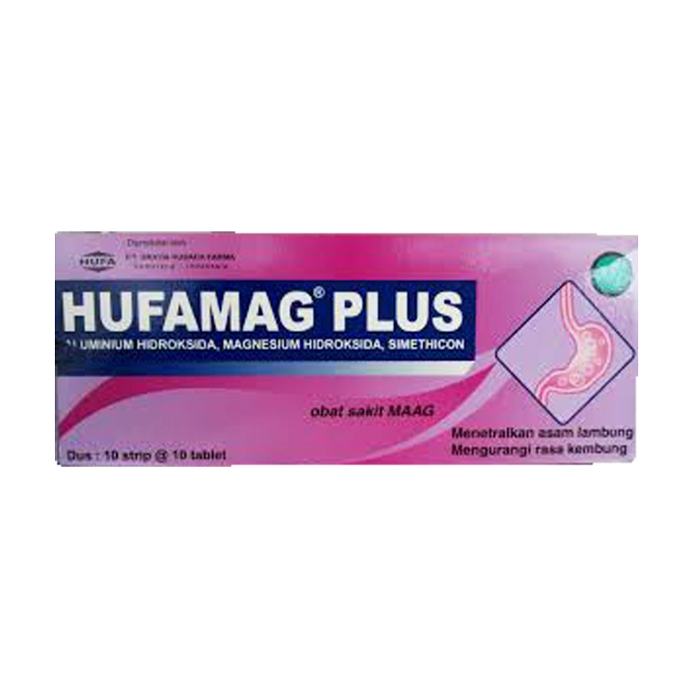 HUFAMAG PLUS TABLET OBAT LAMBUNG