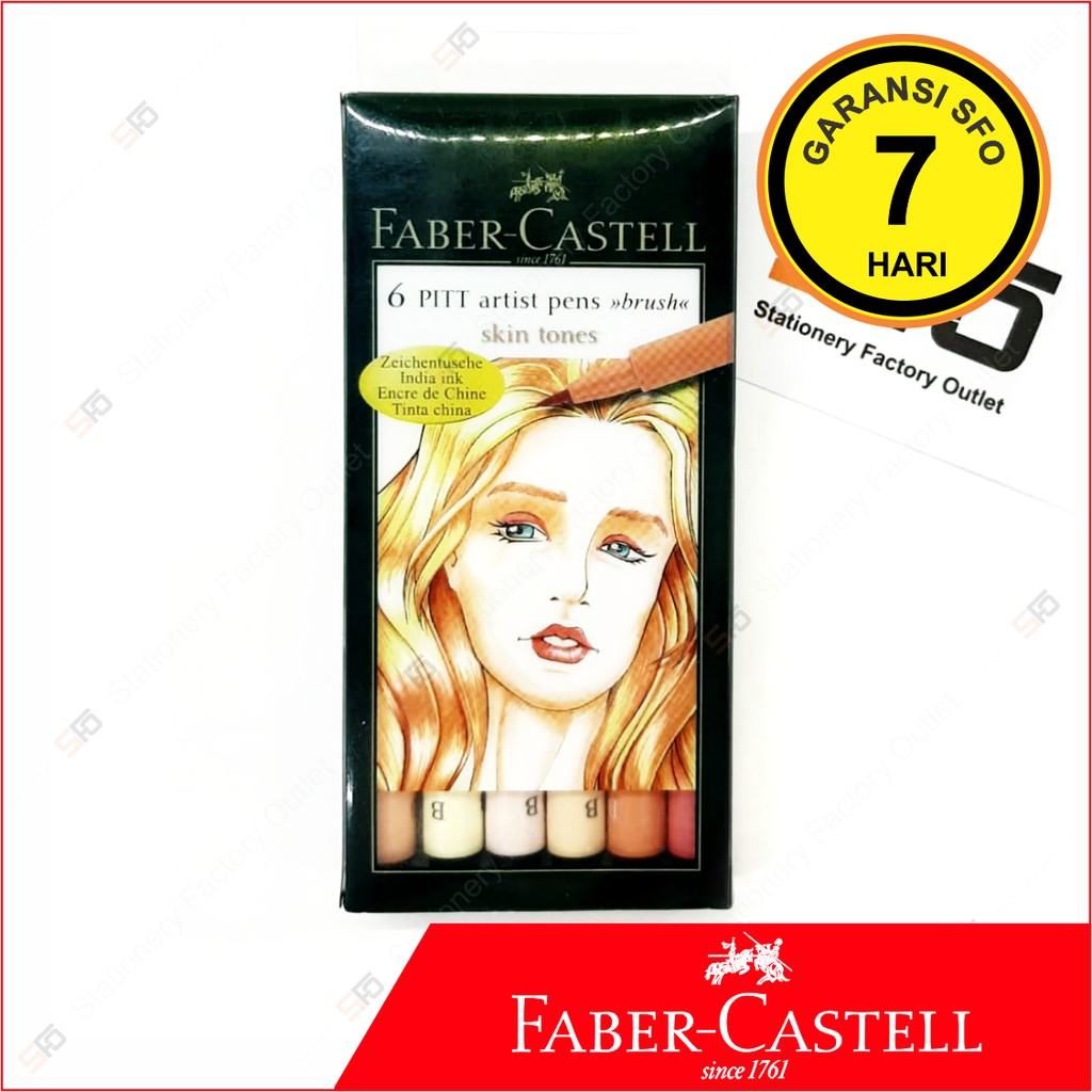 

PITT Artist Pen Brush Faber Castell - Skin Tones 6 Wallet