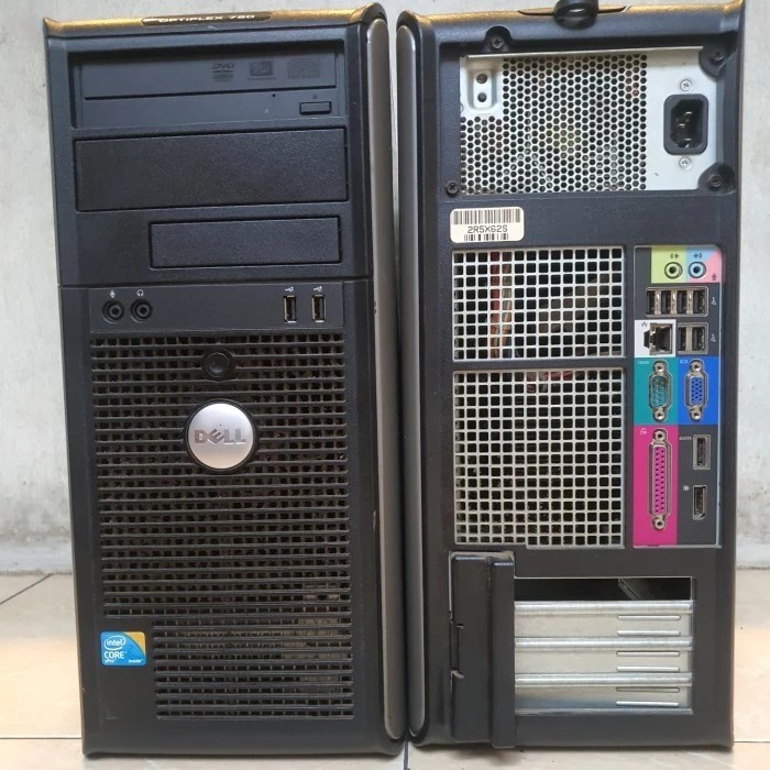 dell optiplex 780 tower/core 2 duo 3.0ghz/ram 2gb/hdd 160gb/dvd rw