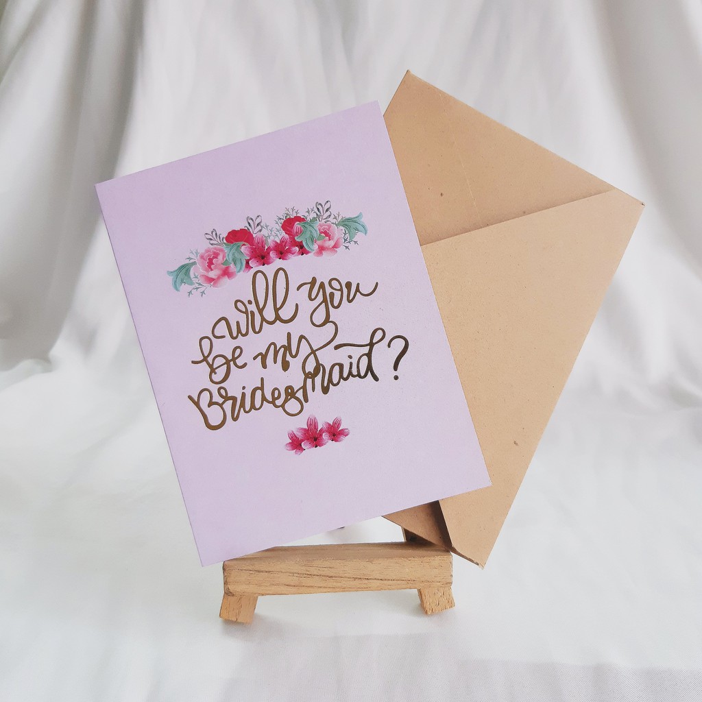 

Afterme Design | Bridesmaid Greeting Card Kartu Ucapan