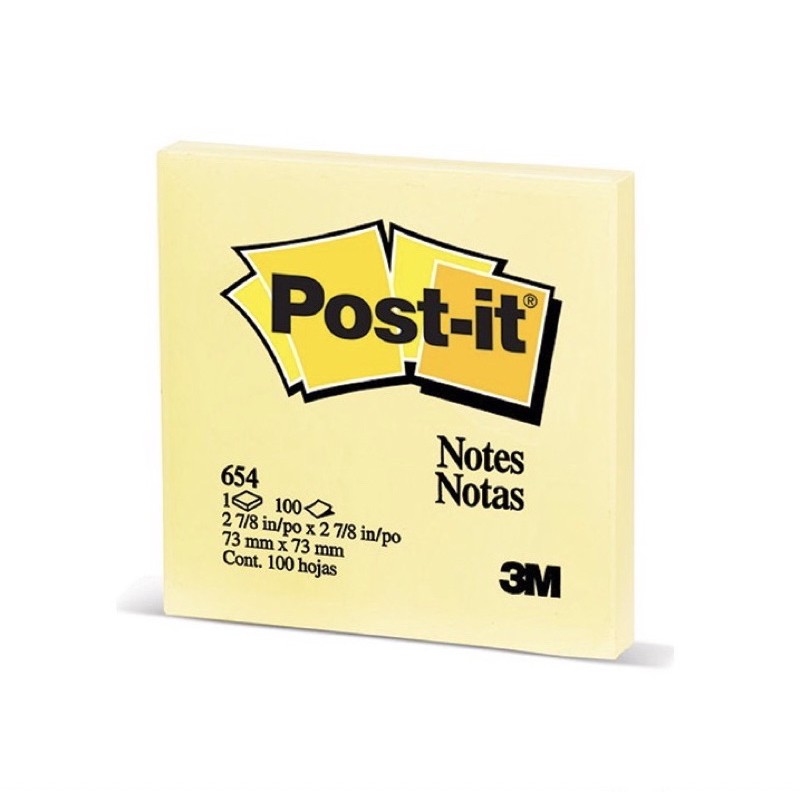 

POST-IT Sticky Notes 654 ( 76 mm x 76 mm )