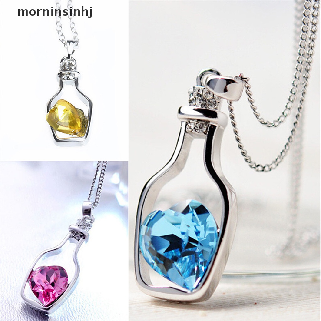 Mor Kalung Rantai Liontin Botol Tulisan Love Untuk Wanita