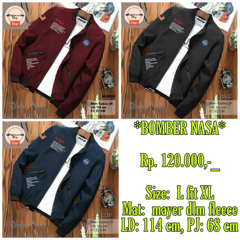 BOMBER NASA/BOMBER PRIA/BOMBER ORIGINAL