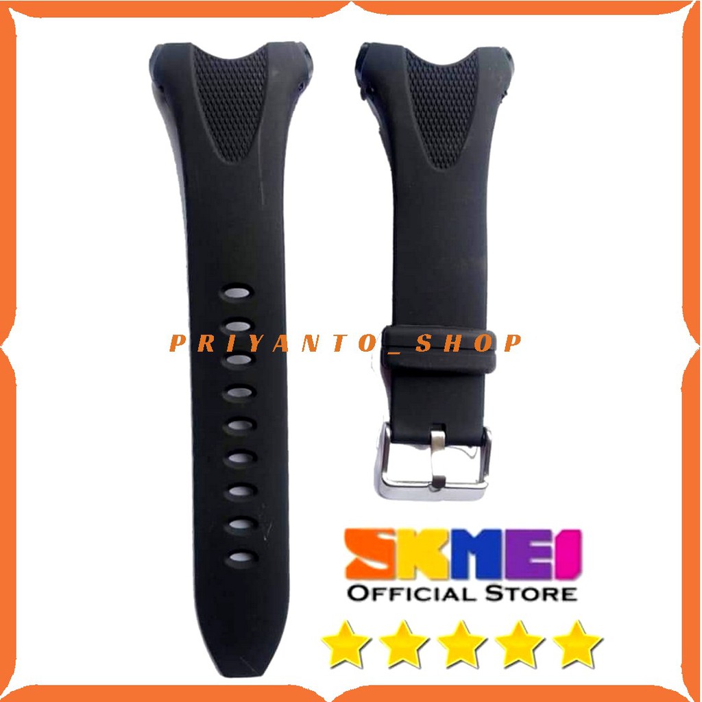STRAP TALI JAM TANGAN DG 1405 SKMEI 1405 RUBBER WATCH SKM 1405 HITAM