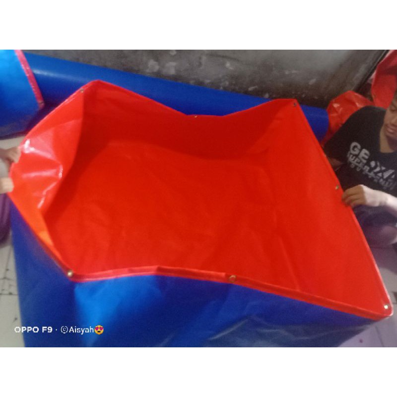 TERPAL KOLAM IKAN KOTAK TYPE A12 KOREA ORIGINAL UKRAN 100X100X50