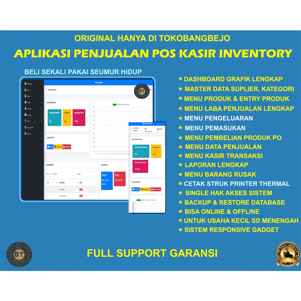 Jual APLIKASI WEB SOURCE CODE PENJUALAN KASIR POS INVENTORY BARANG ...