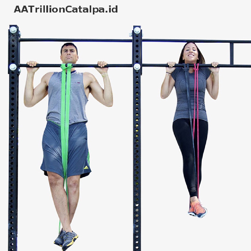 Aatrillioncatalpa Resistance Band Karet Elastis 2080mm Untuk Pull Up Power Resistance Band Fitness