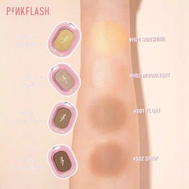 (BPOM)PINKFLASH BLUSH ON  Matte Shimmer Wajah