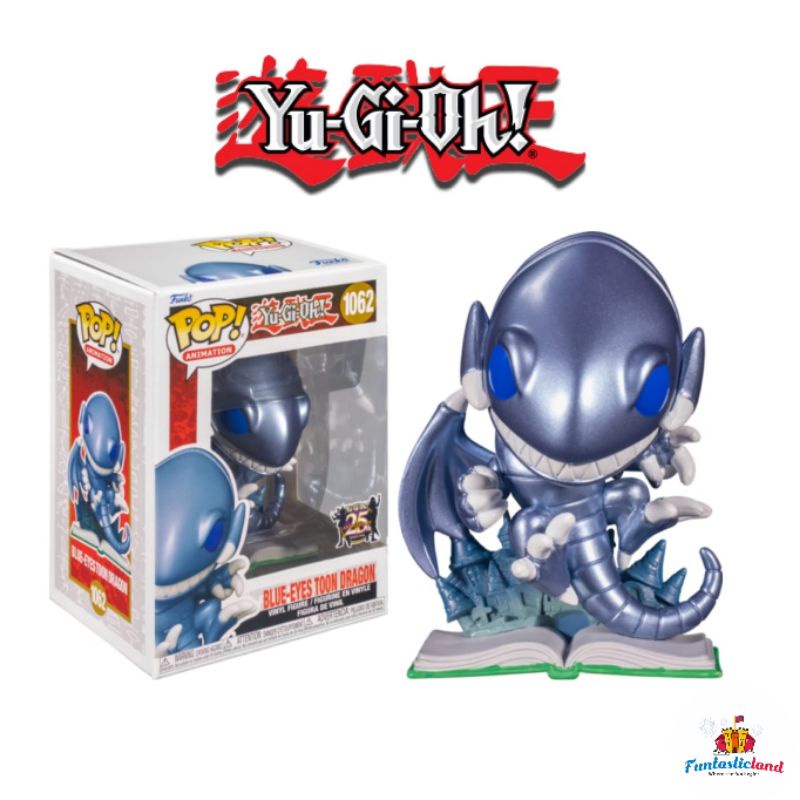 Original Funko POP Anime Yu Gi Oh - Blue Eyes Toon Dragon #1062