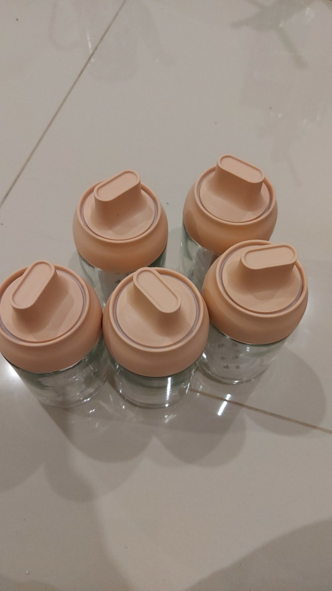Idea Box Botol Kaca Tempat Bumbu Minyak Honey Kitchen Seasoning Pot Kaca / Beling