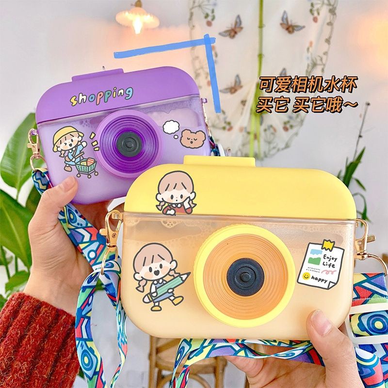 Camera Bottle | Botol Kamera Unik | Botol Minum Anak Free Sticker Karakter-2