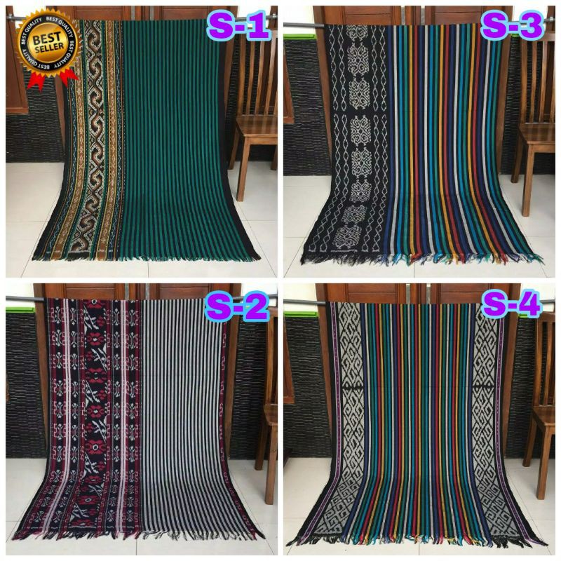 KAIN BATIK TENUN MOTIF SALUR 100% Original Tenun Blangket Jepara