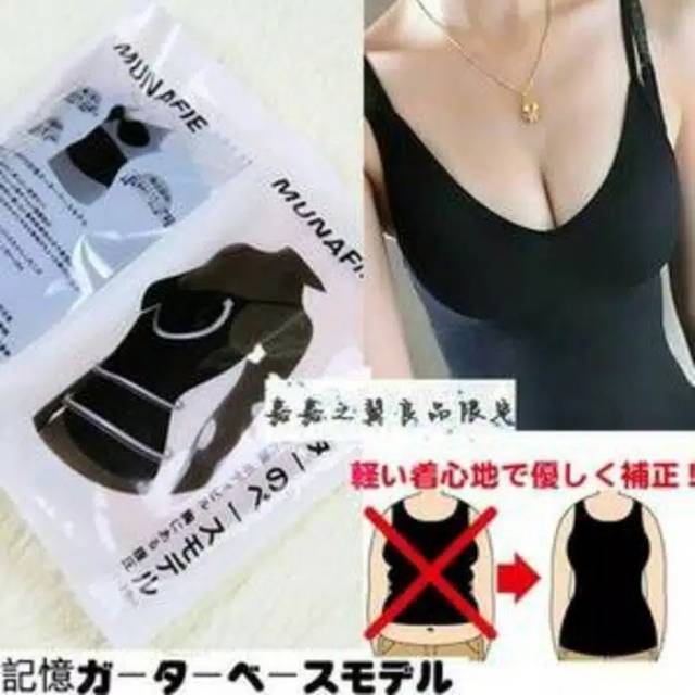 Munafie Korset Tanktop Pakaian Wanita Pelangsing Perut Instant Murah Original By Mallpompaasi