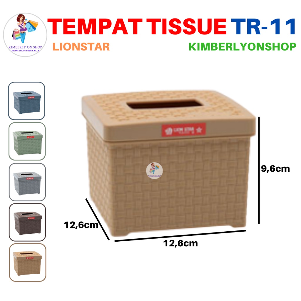 Tempat Tissue Kotak Tisu Segi Rato Square TR 11 Lion Star