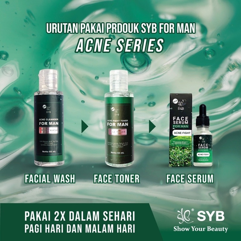 SYB Facial Wash Cleanser/ Toner For Man