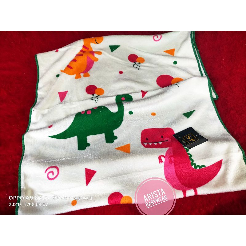 HANDUK BAYI (100x50cm) putih motif