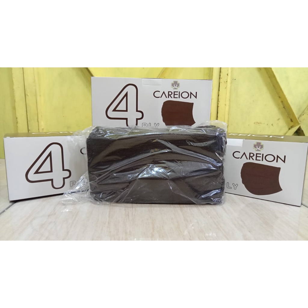 MASKER EARLOOP 4PLY CAREION / EARLOOP CAREION/ EARLOOP WARNA / MASKER CANTOL