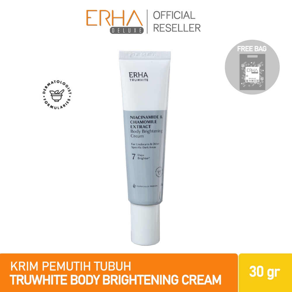 ERHA Krim Pemutih Ketiak - Truwhite Niacinamide &amp; Chamomile Extract Body Brightening Cream