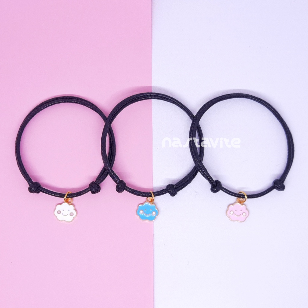 Gelang Couple sahabat pacar bestie 3 orang awan murah