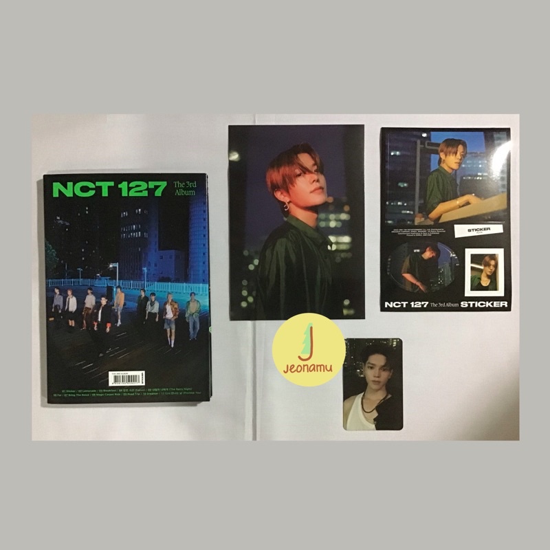 Unsealed Album NCT 127 - Sticker ‘Seoul City ver’ [PC Taeyong, Postcard Yuta, Sticker Yuta]