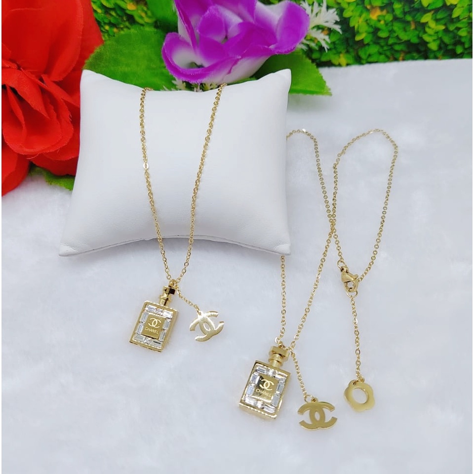 Kalung titanium perhiasan fashion 0500-0502
