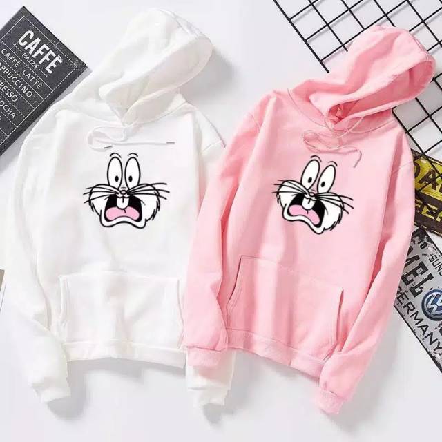 SWEATER BUNNY/SWEATER WANITA/BAHAN BABYTERRY FIT L