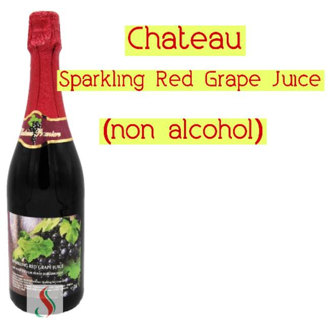 Chateau Sparkling Juice - Red Grape Juice 750ml . Minuman anggur