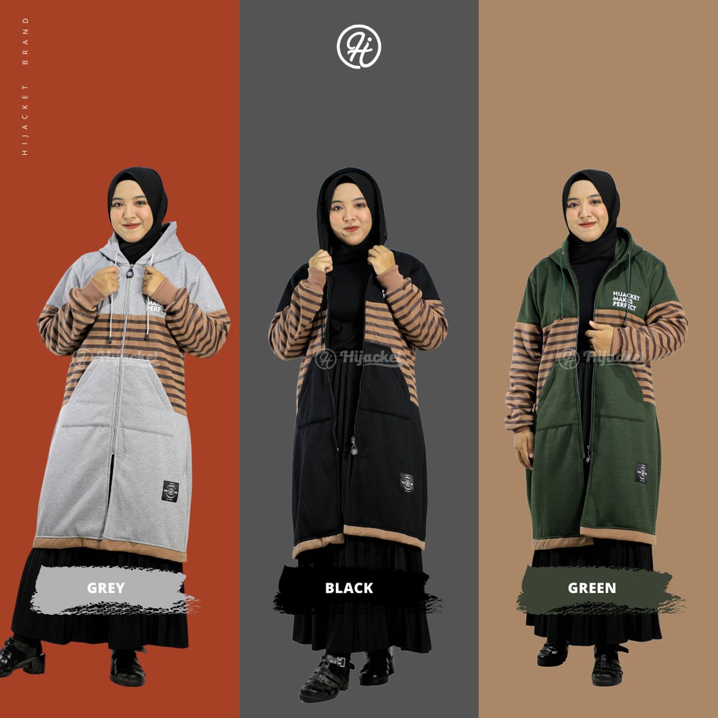 NEW hijacket VAHIRA jaket wanita hoodie all varian warna L & XL || jaket hijaket muslimah-2