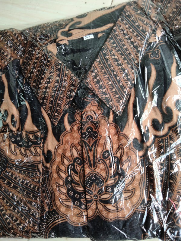 Kemeja Batik Pria Lengan Panjang Size M L Xl Xxl Bswart New Arrival