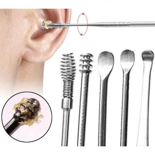 COD Makassar: Pembersih Telinga Korek Kuping Ear Wax Picker 7 Pcs