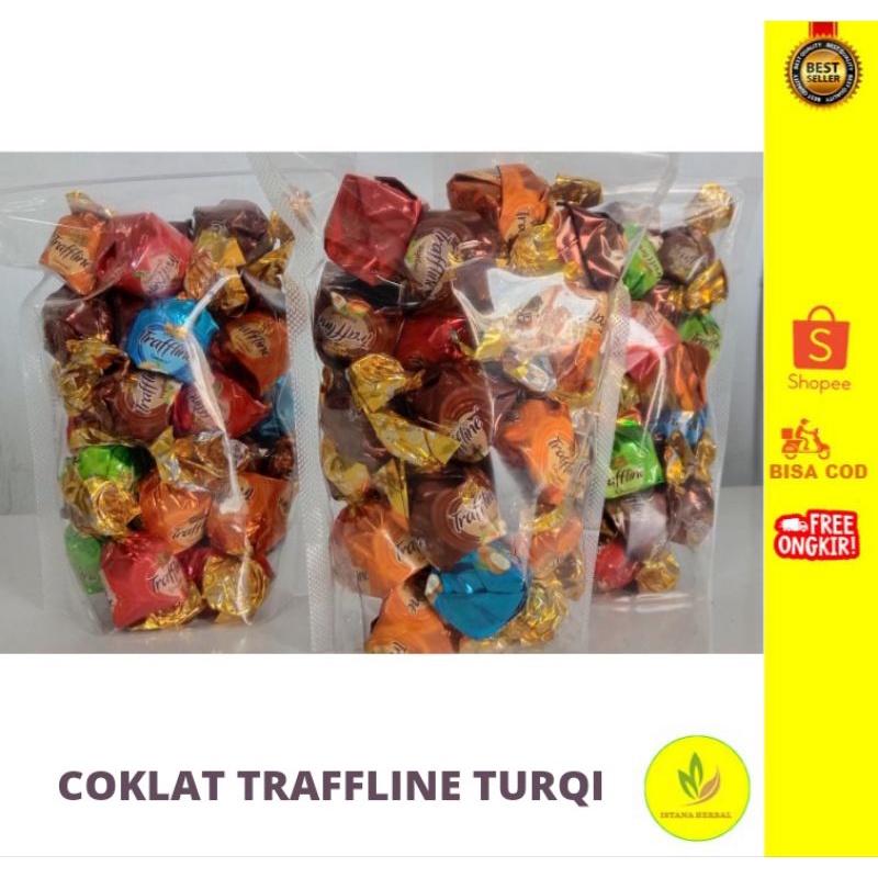 

COKLAT TRAFFLINE TURQI 500g/COKELAT TURQI/COKLAT TRAFFLINE TURQI VARIAN RASA/COKELAT TURQI/TERLARIS