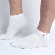 Kaos Kaki Motif Nike Pendek Mata Kaki/Kaos Kaki Polos Olahraga